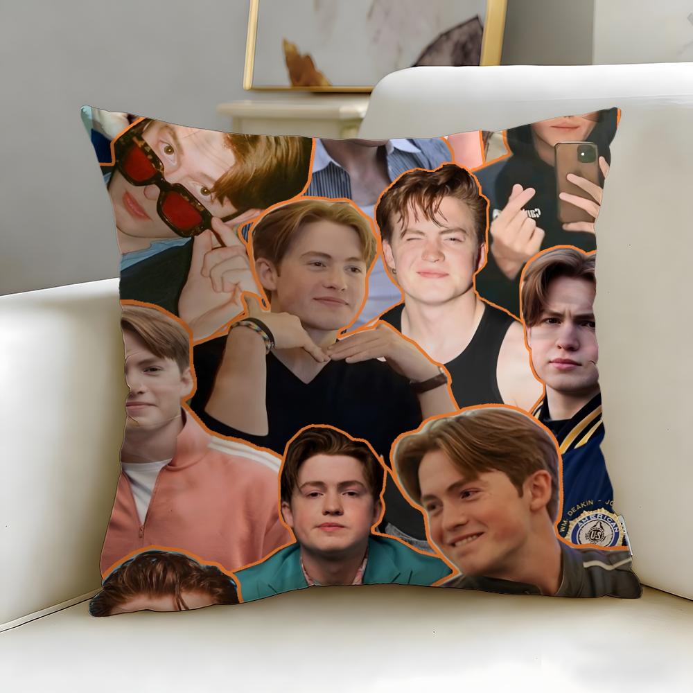 popular actor Kit Connor Cushion Cover Soft  EasyWash Pillow Case  Versatile for Couch Bed Travel and Office