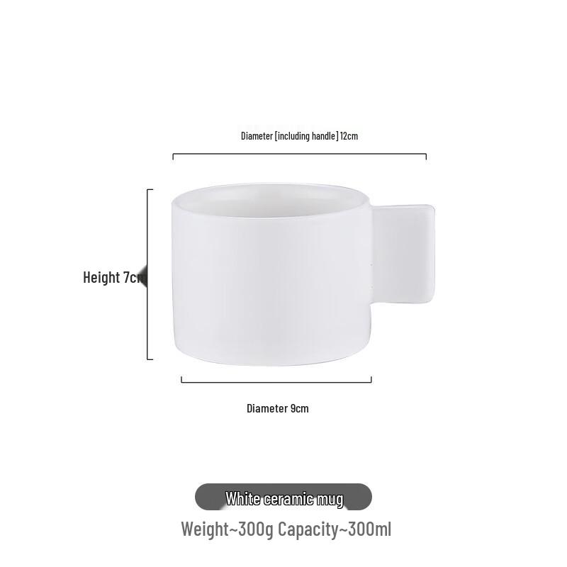 Shangqi Ceramic Coffee Mug with Wooden Mat