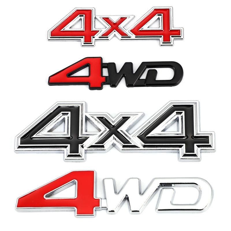 

4X4 4WD Логотип Автомобильная наклейка Отделка переднего капота Решетка радиатора Эмблема Наклейки со значком