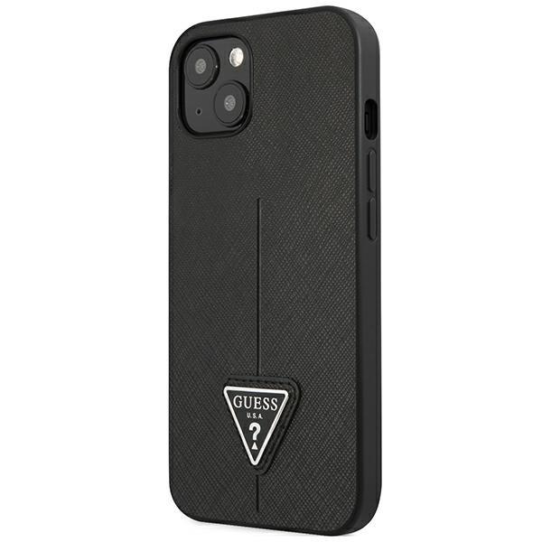 Guess Guhcp14Mpsatlk Iphone 14 Plus / 15 Plus 6.7 Czarny/Black Hardcase Saffianotriangle Logo