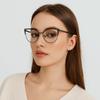 Metal Frame Anti-blue Light Glasses Transparent Computer Eyewear  Student