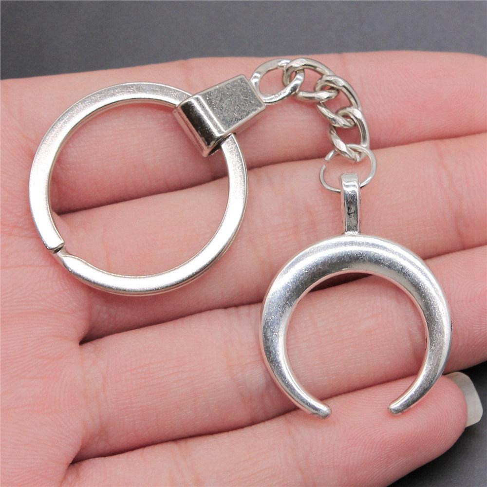 30mm Keychains Sun Moon Pentagram Vintage Jewelry Supplies QY047