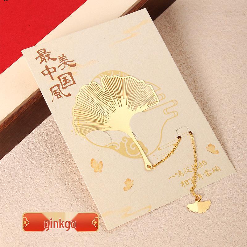 Handcrafted Metal Bookmark with Yellow Pendant – Creative and Personalized Student Gift