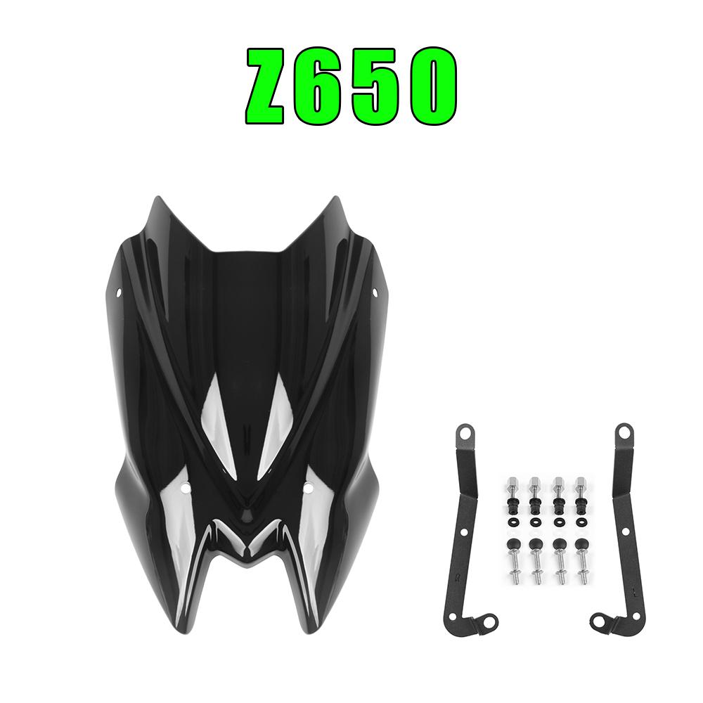 For Kawasaki Z900 Z650 Z 650 900 2020-2024 Wind Deflectors Bracket Parts Windscreen Windshield Motorcycle Screen Shield Viser