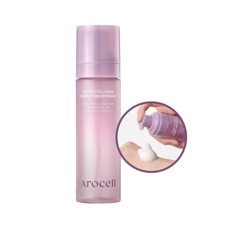 [AROCELL] Super Collagen Bubble Serum Mask 90g Intensive Lifting & Oxygenated Glow