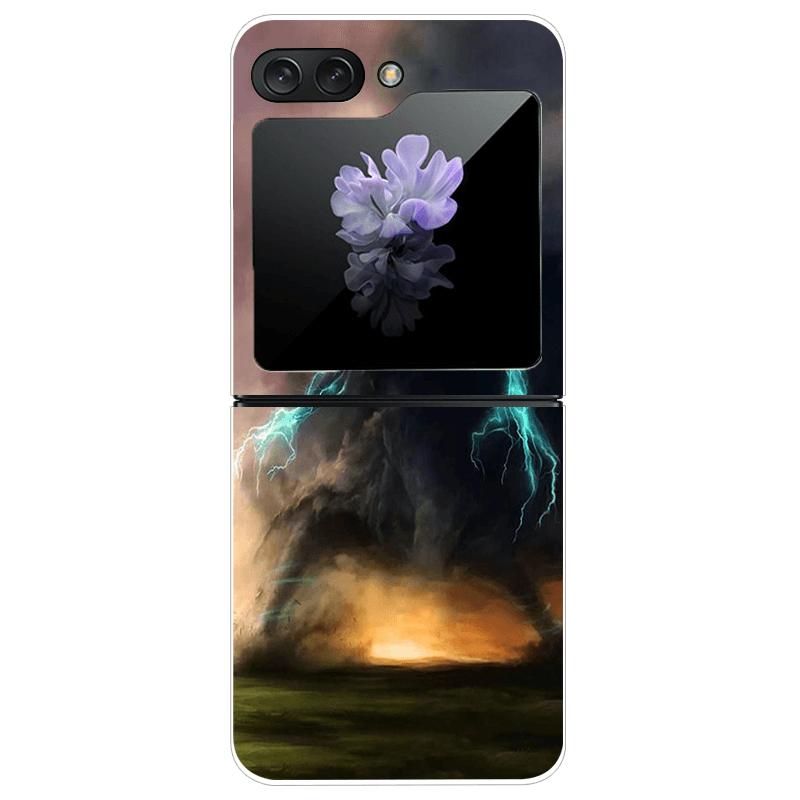 For Samsung Z Flip7 Hard Case ZFlip7 5G Transparent PC Phone Cases For Galaxy Z Flip 7 Fashion Cartoon Clear Protective Fundas