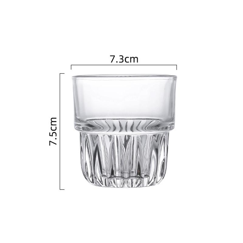 155ml/250ml/316ml Coffee Mug Heat-Resistant Glass Cups Transparent Tea Mug Water Cup for Drinking Milk Juice Tumblers Gift Glass