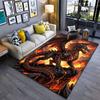 Handsome Fire Dragon Carpet Yoga Living Room Room Decor Children's Crawling Mat Doormat Area Rug Games Mat
