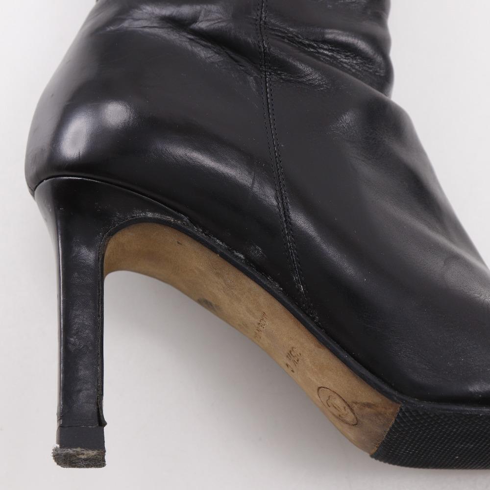 CHANEL boots leather Women Used