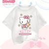 Kuromi Schattig Cartoon T-shirt Modieuze Meisjes Stijlvol My Melody Tops Cinnamoroll Comfort Casual Stijl Lente/Zomer Ronde Hals