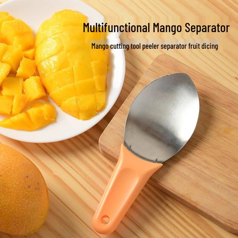 Stainless Steel Mango Cutter & Peeler, Fruit Divider, and Watermelon Slicer