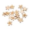 100pcs Flower Wood Cutouts Ornaments Laser Cut Unfinished Wooden Slices for DIY Crafts Painting Tags Wedding Home Decorations