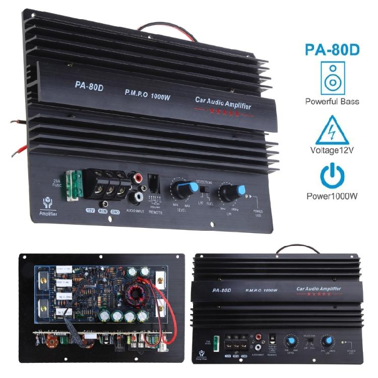 1000W 12V Low Frequencies Car Bass Subwoofer Booster Mono Power Amplifier Board