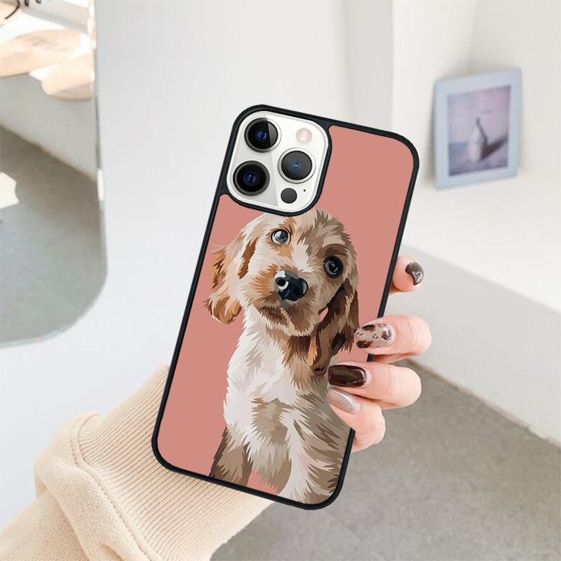 Funny Cocker Spaniel Dog Phone Case For iPhone 17 Air 16 15 14 11 12 13 Pro MAX Plus Coque Cover Shell