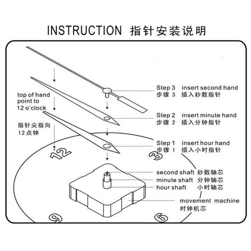

Silent Pendulum Type Clock Movement Mechanism with Hands Motor DIY Replacement Repair CHINA