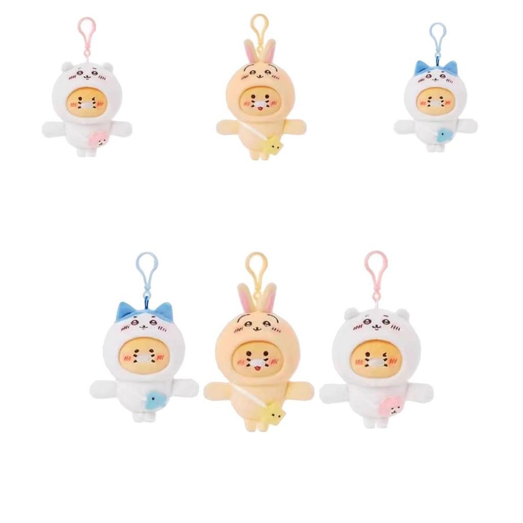 Chiikawa Hachiware Adorable Character Plush Keyring With Magnet For School Bag