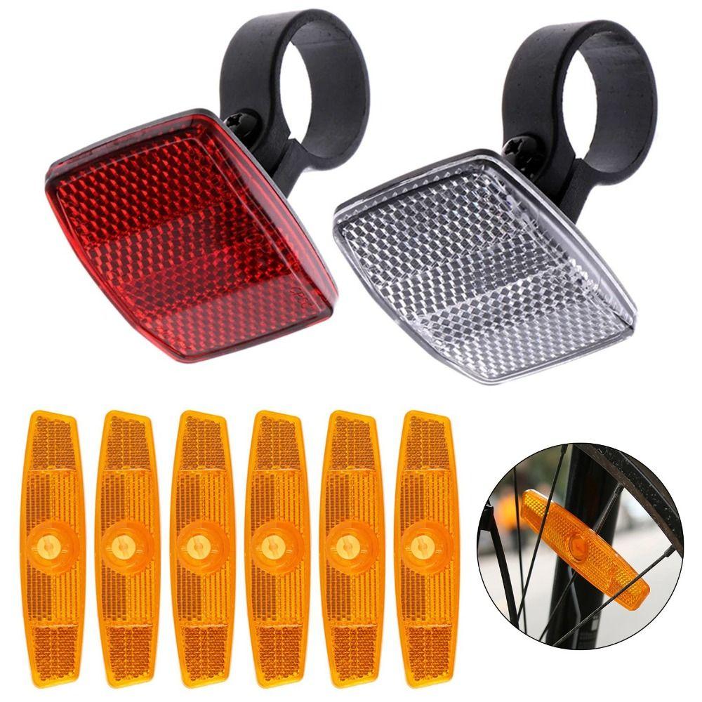 1pc/1Set Plastic Bicycle Safety Night 10 Styles Cycling Reflective Light Bicycle Accessories