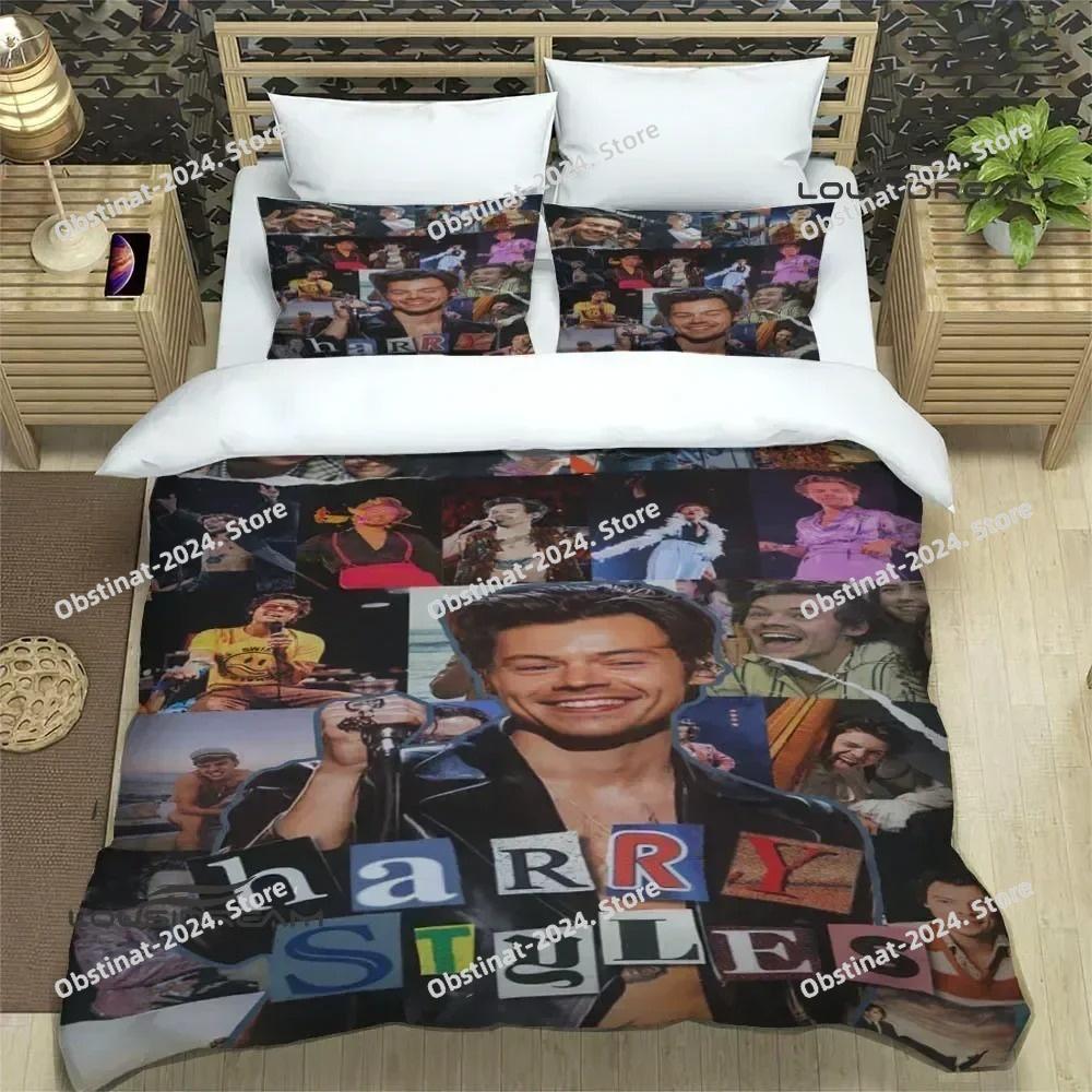 

Singer H-Harry-S-Styles Bedding Sets exquisite bed supplies set duvet cover bed comforter set bedding set luxury birthday gift EU Single(135*200cm)3pcs