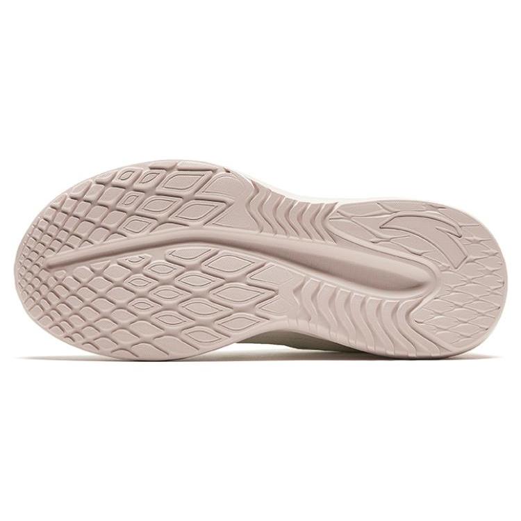 New Anta Anti Slip Wear Resistant Low Top Running Shoes Women's Ivory White/Lotus Grey 922345579-7