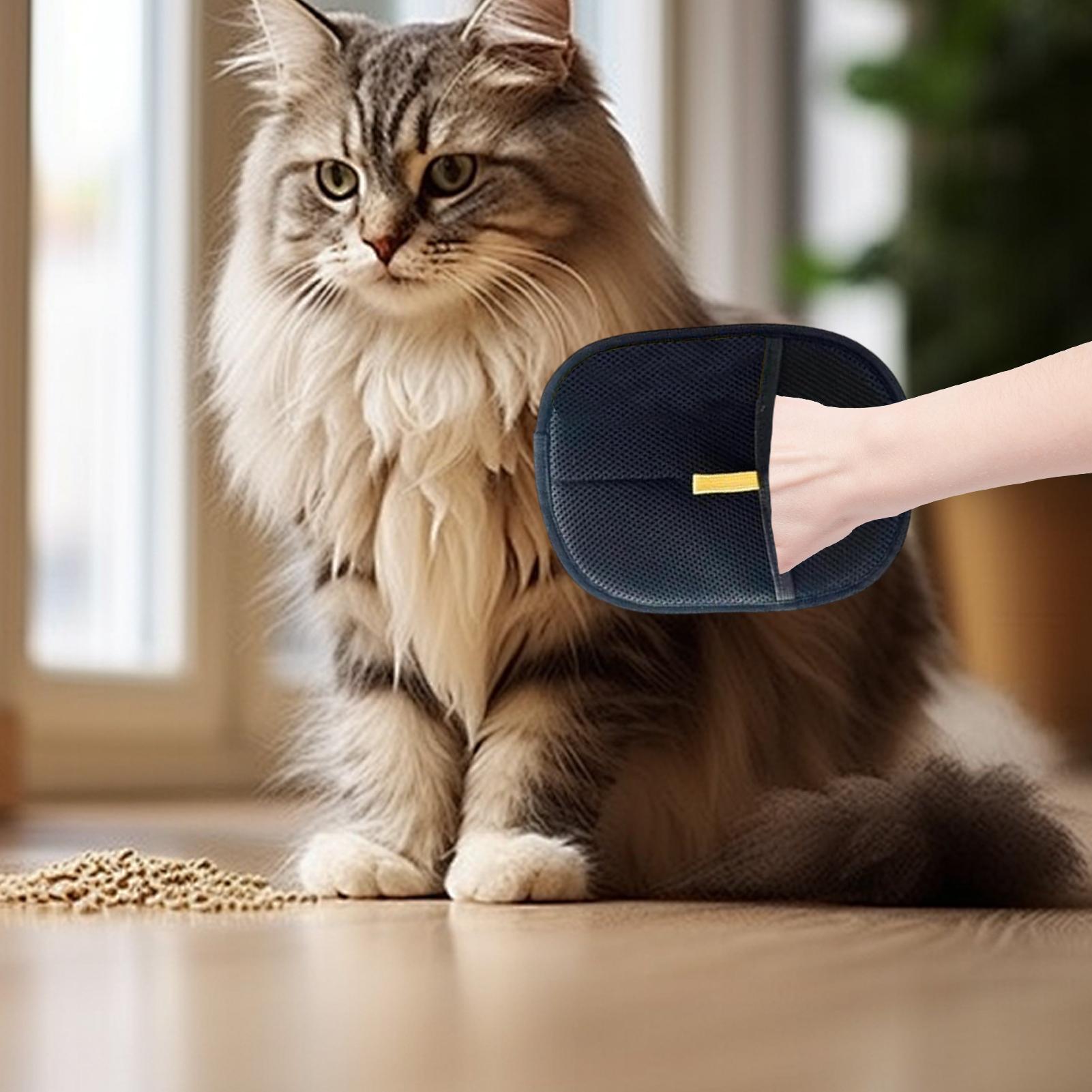 Hands On Gloves for Dogs Gentle Pet Hair Static Remover Gloves Multifunctional Static Removal Gloves for Pet Hair Double-Sided China Mainland
