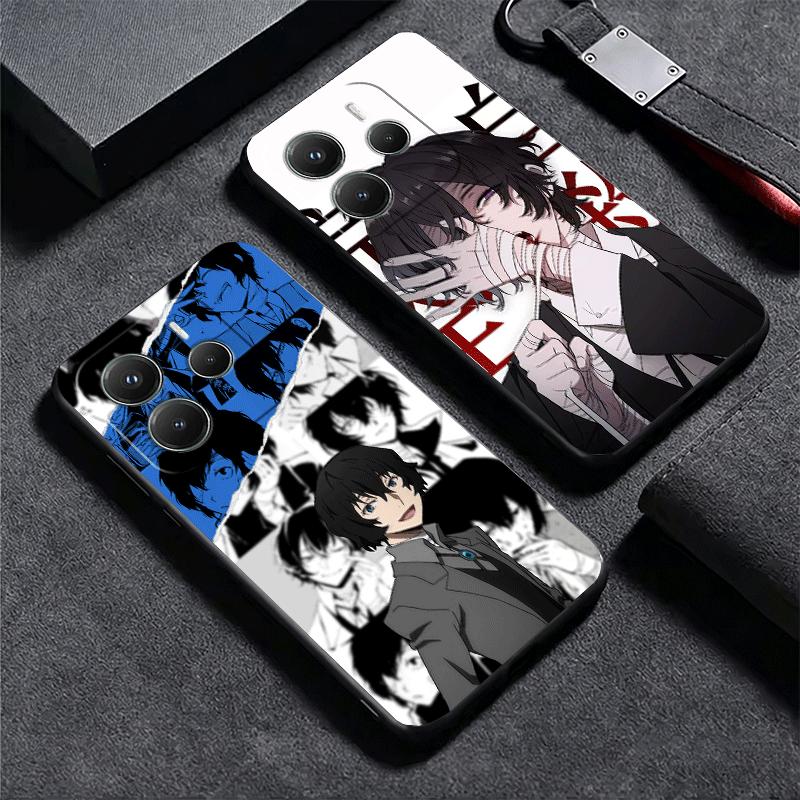 Bungo Stray Dogs Dazai Soft Phone Case for Xiaomi Redmi Note 12 13 14 15 Pro Plus 11 12S 11S 11T 10 4G Black Cover Back Shell