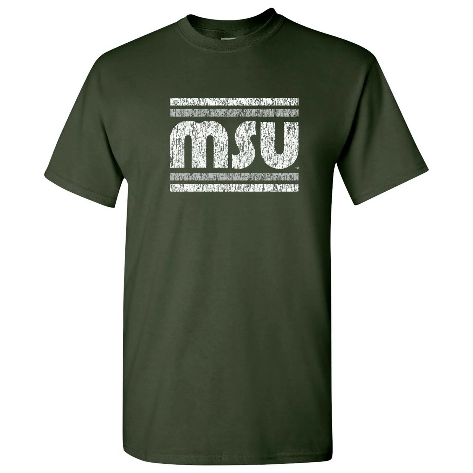 Michigan State Spartans Retro Underline Short Sleeve College T-Shirt - Forest M