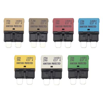 12V Reset Circuit Breaker Resettable Fuse Breakers Kit For Car/RV/Boat/Marine