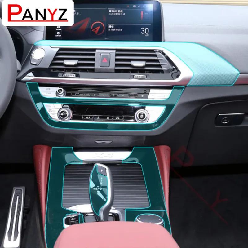 For BMW X4 G02 2018-Present Car Door Center Console Gear Shift Panel Interior Cover Trim TPU Protector Film Sticker Accessories