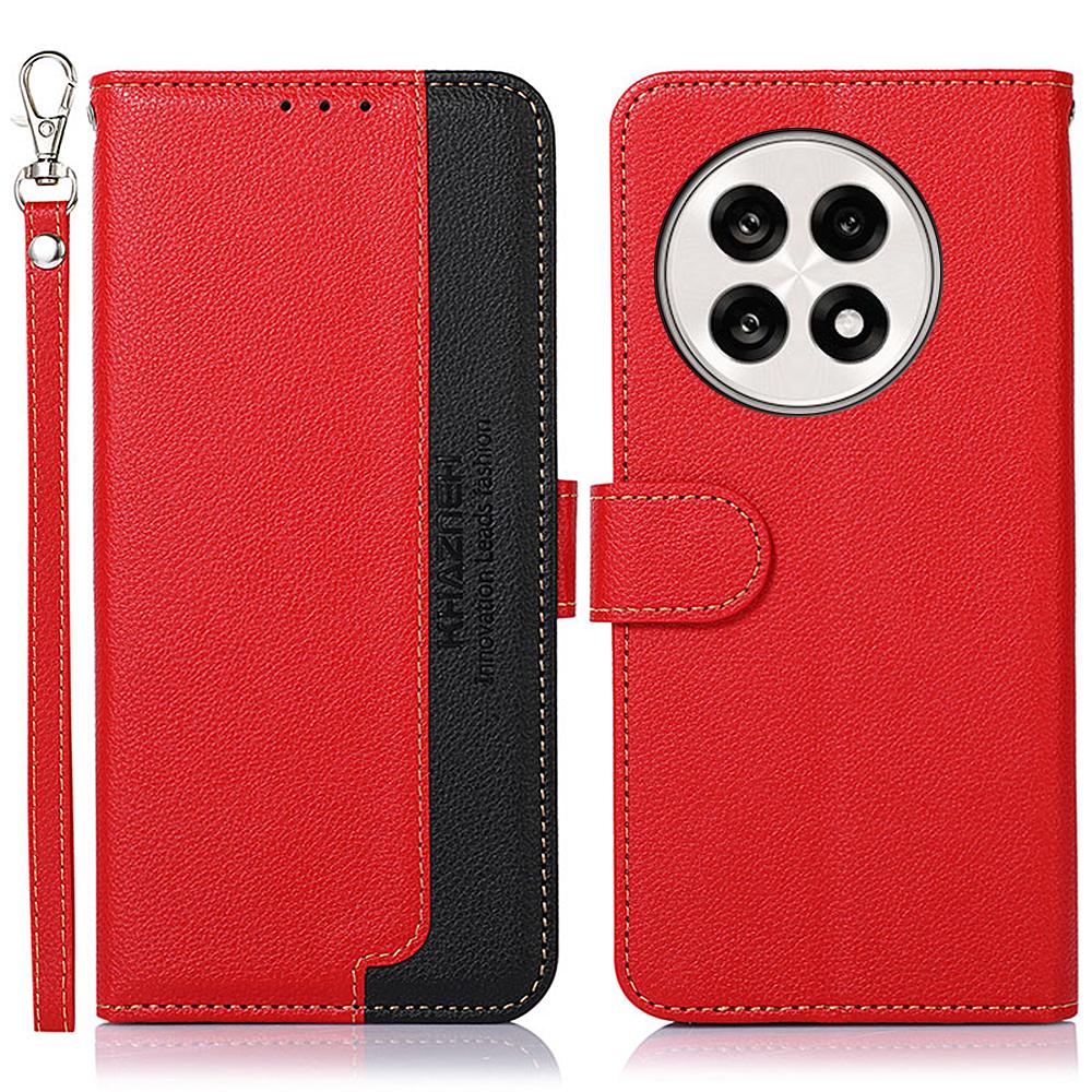 KHAZNEH Phone Case For OnePlus 13R 5G/Ace 5 5G/Ace 5 Pro 5G RFID Blocking Wallet PU Leather Cover