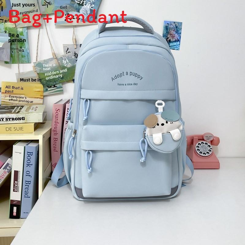 Unisex Casual Backpack With Waterresistant Twill Fabric For School And Travel