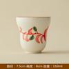 Hand Painted Gourd Shape Ceramic Cup Japanese Underglaze High Aesthetic Tea Water Cup Personal Master Cup Home Use Gift