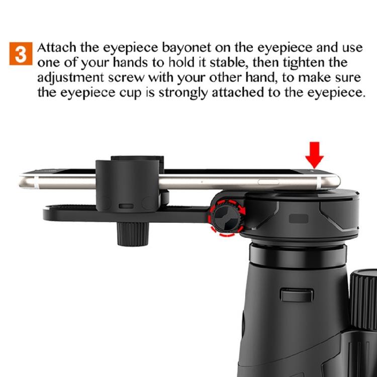 Light Weight Portables Phone Brackets Telescopic Observation Phone Mount for Camping & Uranological