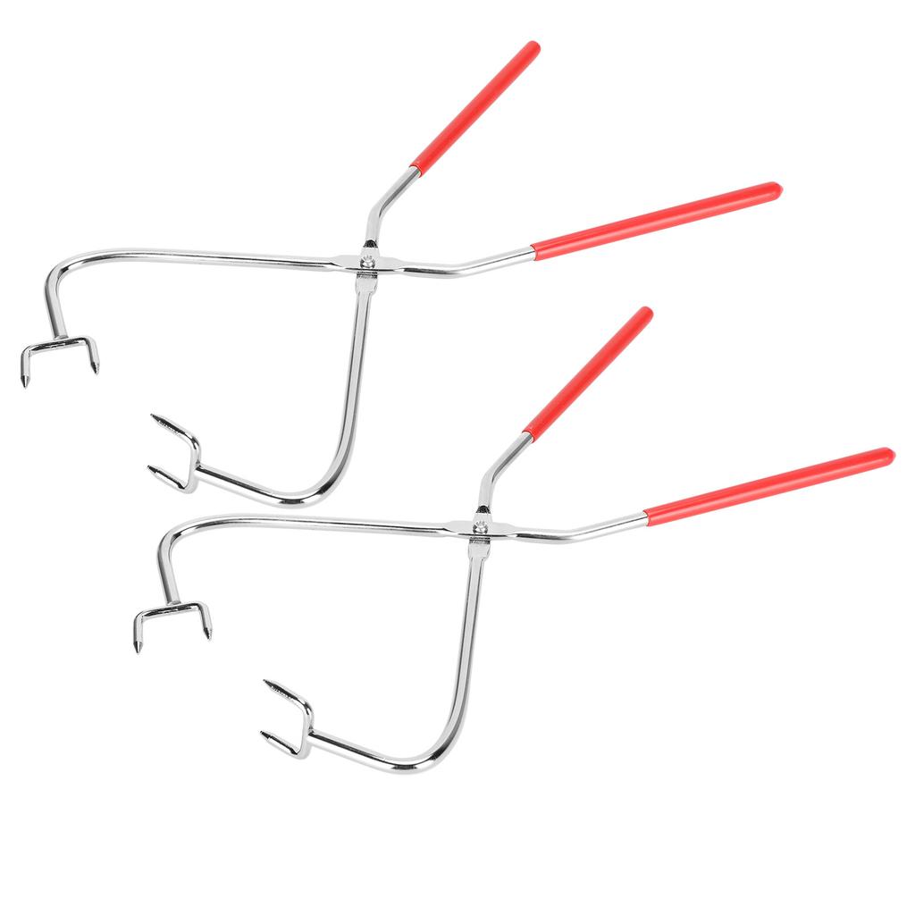 2Pcs Dipping Tong Pottery Tool Clay Sculpture Tongs Stainless Steel with Handle Pliers Supplies