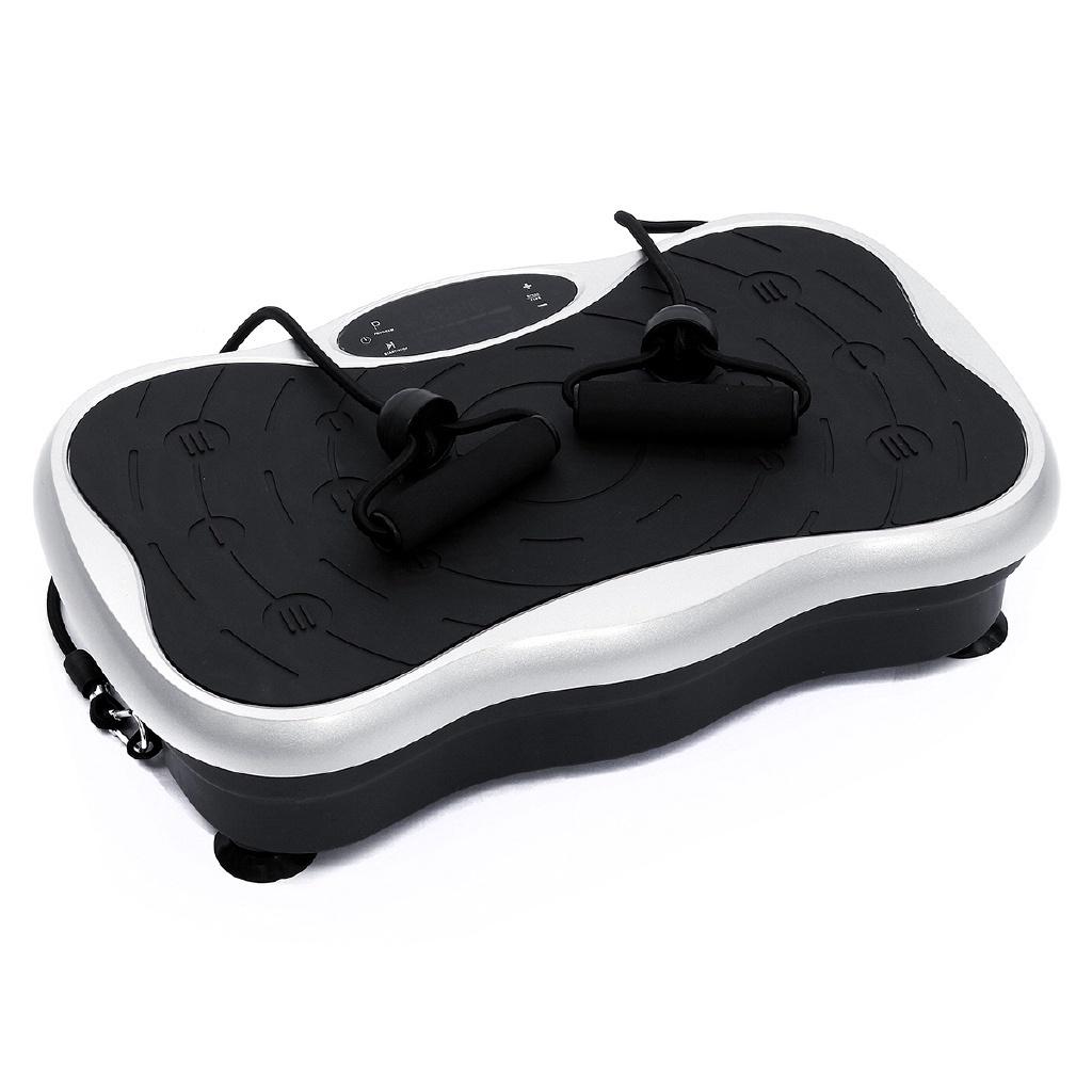 Exercise Fitness Slim Vibration Machine 200KG/441LBS Trainer Plate Platform Body Shaper Remote Control with Resistance 500W