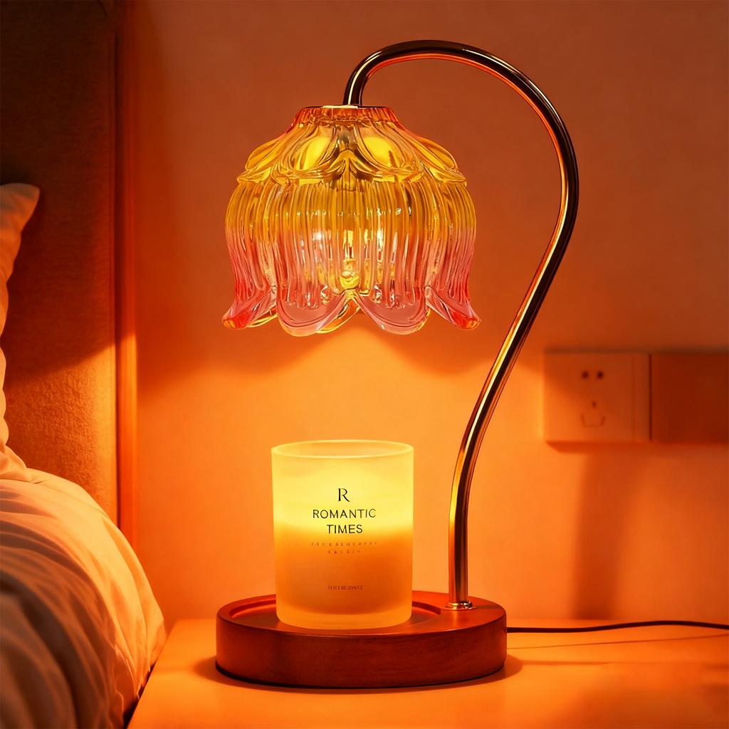Lampă Romanticaromatherapy pentru Topit Ceară Lampă pentru Topit Lumânări Dormitor Lampă pentru Topit Ceară Poate Fi Temporizată Dimare Lampă Aromaterapie Parfum Cadou de Ziua de Naștere