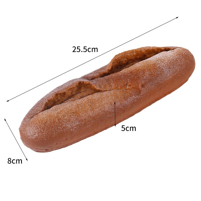 Umělý chléb Dort Toast Měkký PU Model bagety Potravina Falešný chléb Simulační ozdoby Pekárna Dekor Fotografie Rekvizity