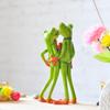 Resin 3D Craft Frog Figurine Office Desktop Decoration Collectible Ornament
