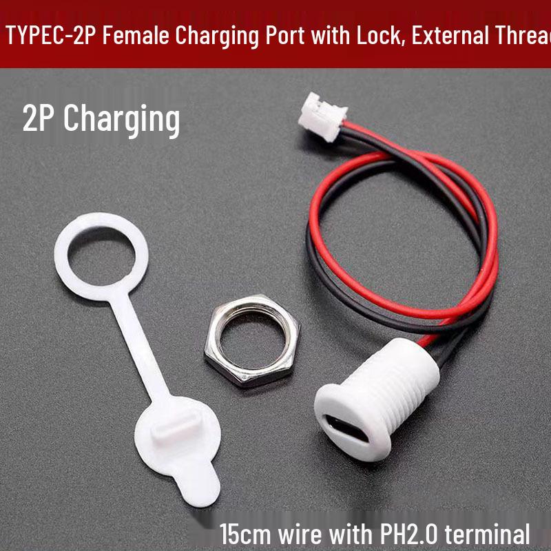 Type-C2P Transparent Green LED Desk Lamp with Oval USB-C Charging Port