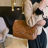 Borsa a Spalla Casual alla Moda per Pendolari Nuova Borsa Tote Casual Invernale Borsa a Tracolla Retro con Catena Grande Capacità