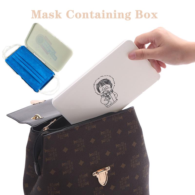 Buy Cute Keeper Portable Face Masks Organizer Mask Storage Seal Box at