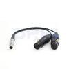 DRRI Atomos to Dual XLR Breakout Audio Input Cable for Shogun Monitor Recorder 10-pin 3-pin
