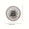 Set of 2 Car Start Button Stickers, Featuring a Rhinestone Ring Design for Decorative Purposes And, Ideal for Automotive Additions