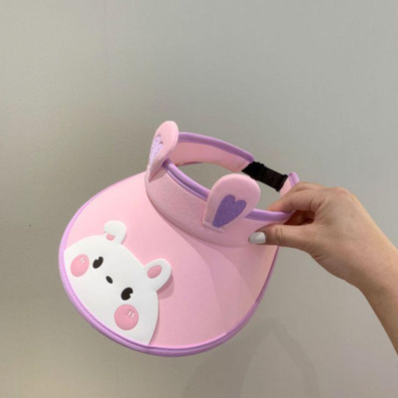 

Cute Cartoon Children s Sun Hat Boys and Girls Sun Hat Summer UV Protection Baby Broad-Brimmed Hat Sun Protection Hat Pink Rabbit