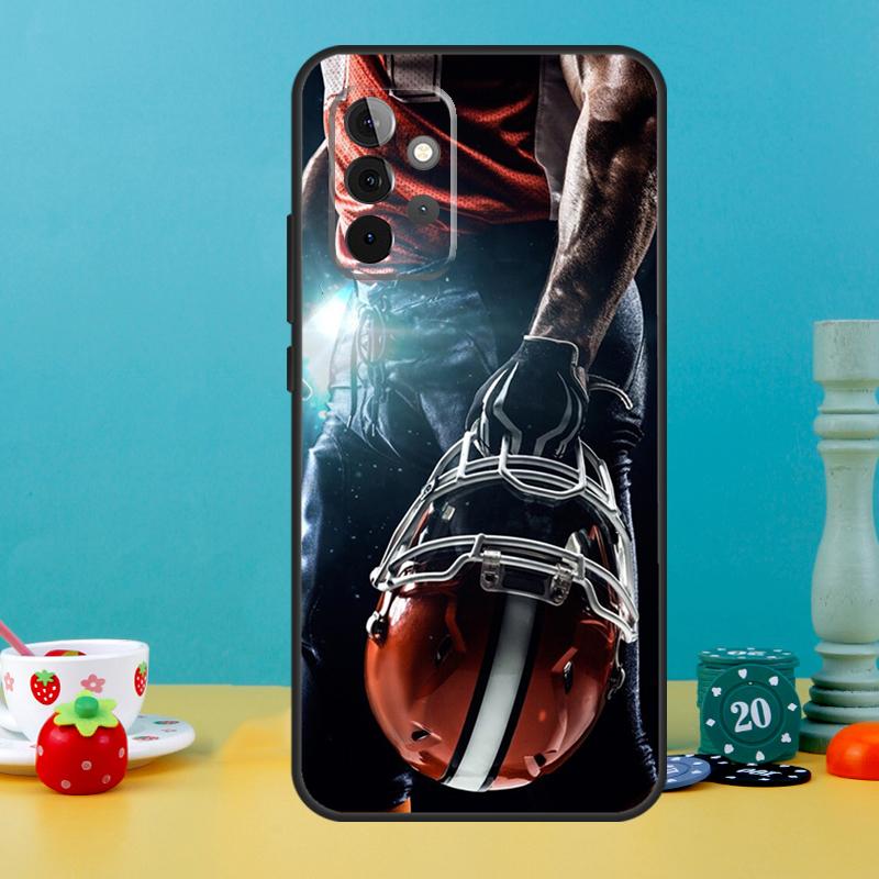 American football player sport Case For Samsung Galaxy A25 A54 A34 A14 A52 A32 A12 A13 A33 A53 A15 A16 A36 A56 A26 A05 A35 A55