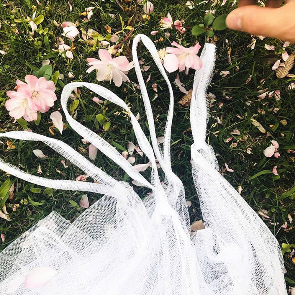 Thin Mesh Netting Insect Mesh Tent 4 Corners Rectangular Mosquito Mesh  Home Use