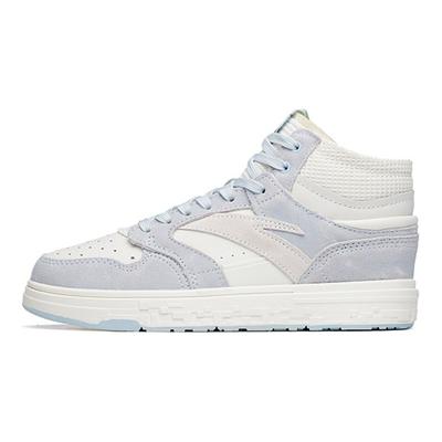 Street Skate Mid-Top Sneakers Women Sneakers White Blue 122218052-4