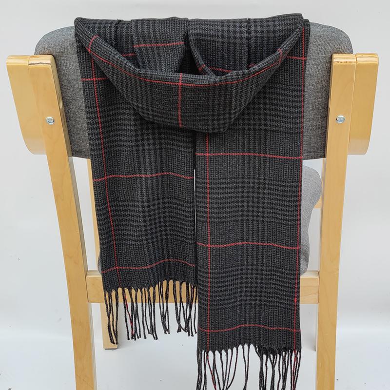 180*35cm new  Men Scarf Women With Tassel Color Lattice Cashmere muffler Thinker Autumn Warm Female Shawl Long Couple