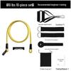 150lb Anti-Break Latex Resistance Bands Set – 11-Piece Multi-Functional Fitness Elastic Bands