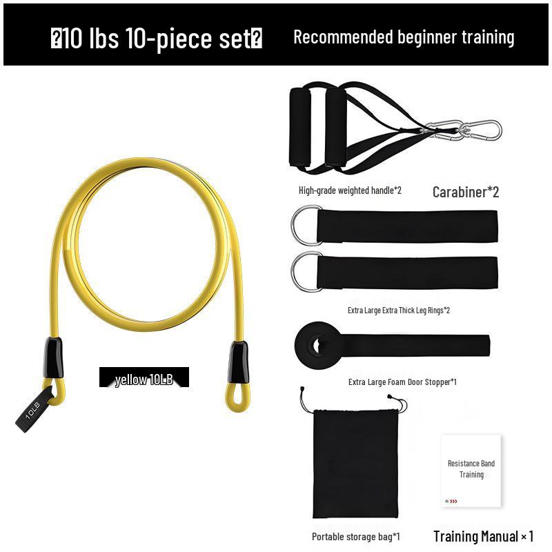 150lb Anti-Break Latex Resistance Bands Set – 11-Piece Multi-Functional Fitness Elastic Bands