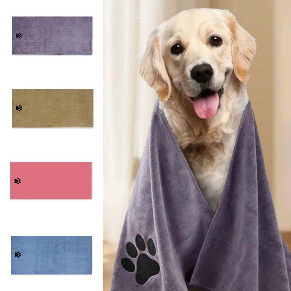 75cm/100cm Pet Grooming Towel Highly Absorbent Pet Cloth Breathable Dog Towels Drying Dogs